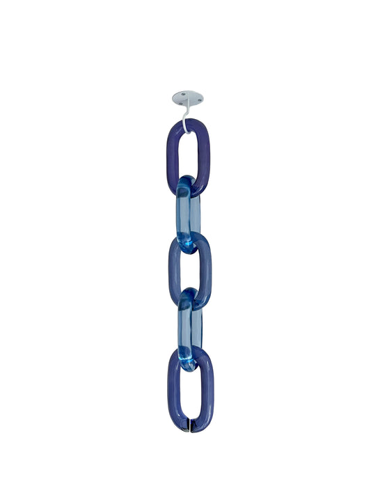 Modular oversized acrylic chain links wall decor by BRISÉNN